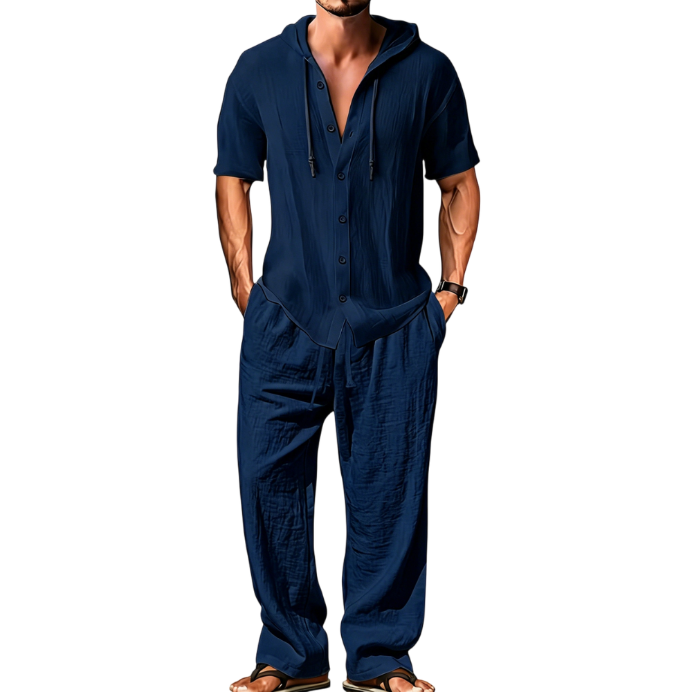 Men’s lightweight two-piece set with a hood