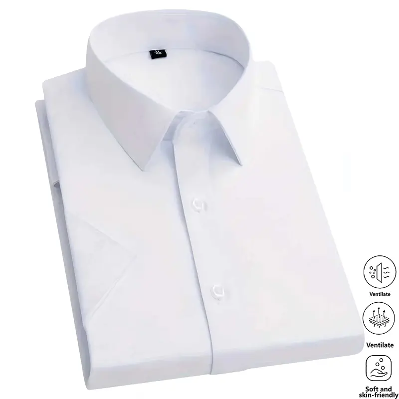 Men’s Solid-Color Dress Shirts