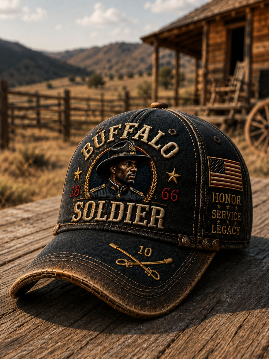Buffalo Soldier American Vintage Military Cap