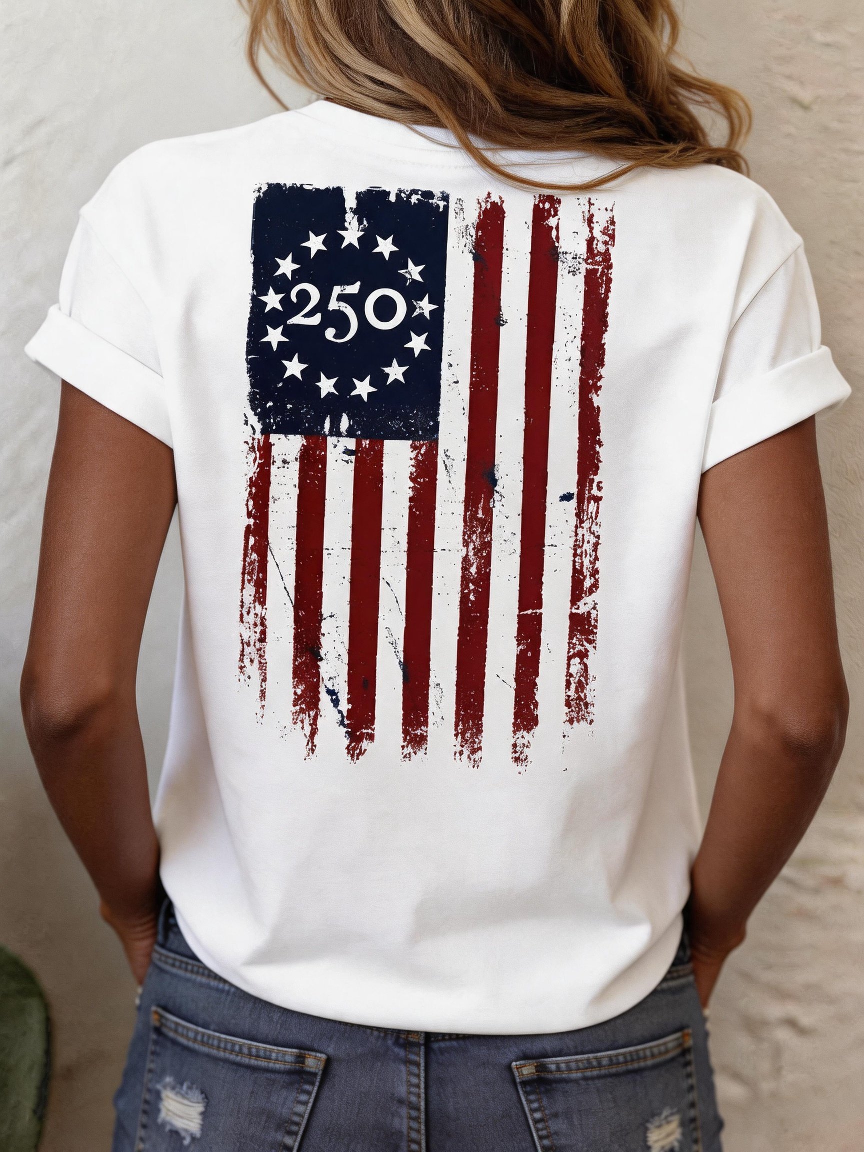 Women's U.S. 250th Anniversary Crew Neck Short-Sleeve T-Shirt