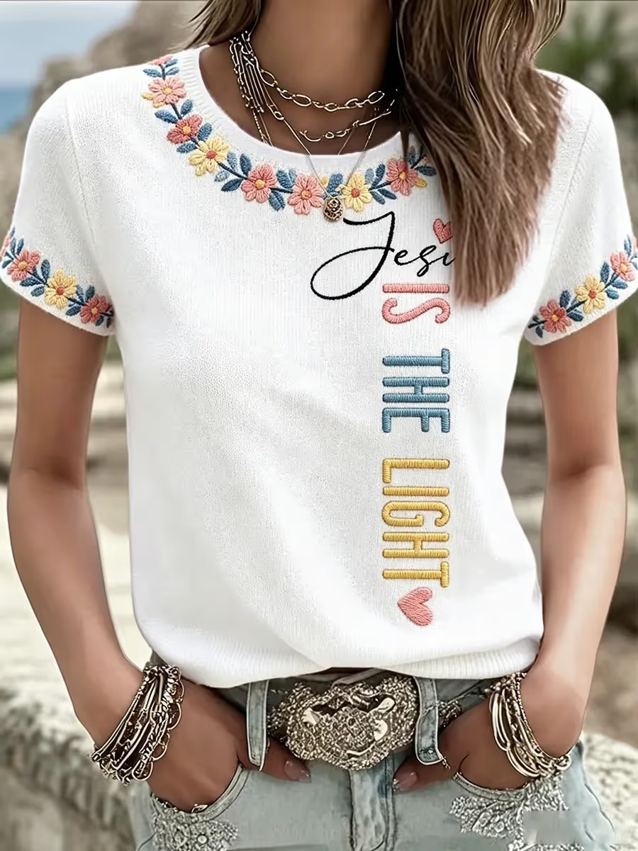 Women's Faith Praising Teachers Print T-Shirt