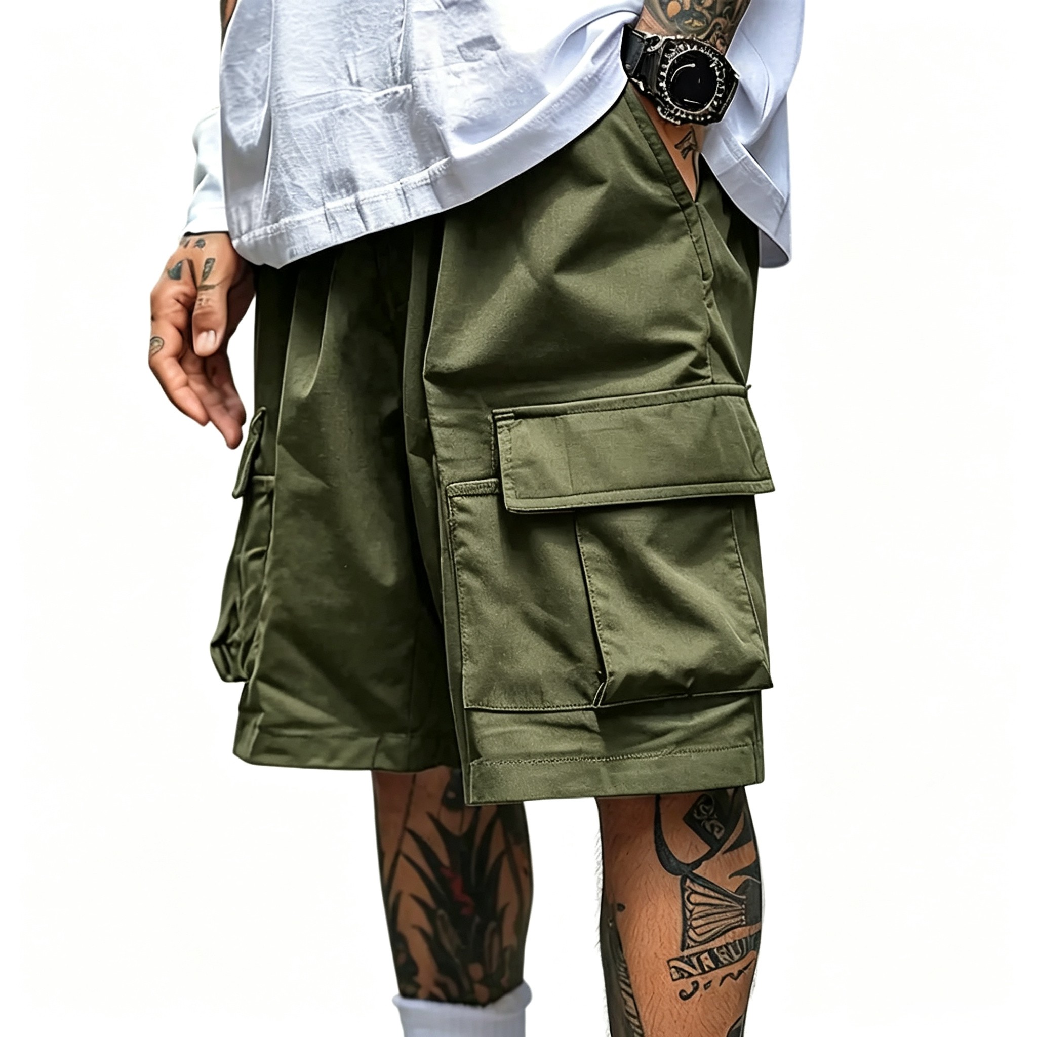 Men's Cargo Shorts - Relaxed Fit Tactical Shorts with Pockets(S-6XL)