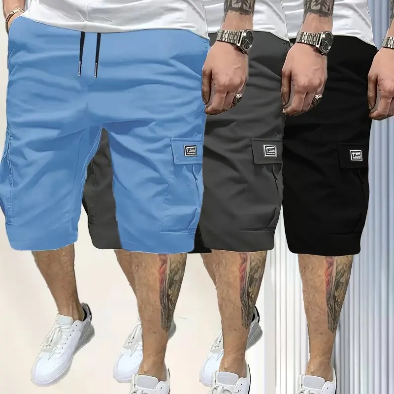 Men's Shorts Slanted Pockets Versatile Casual Wear