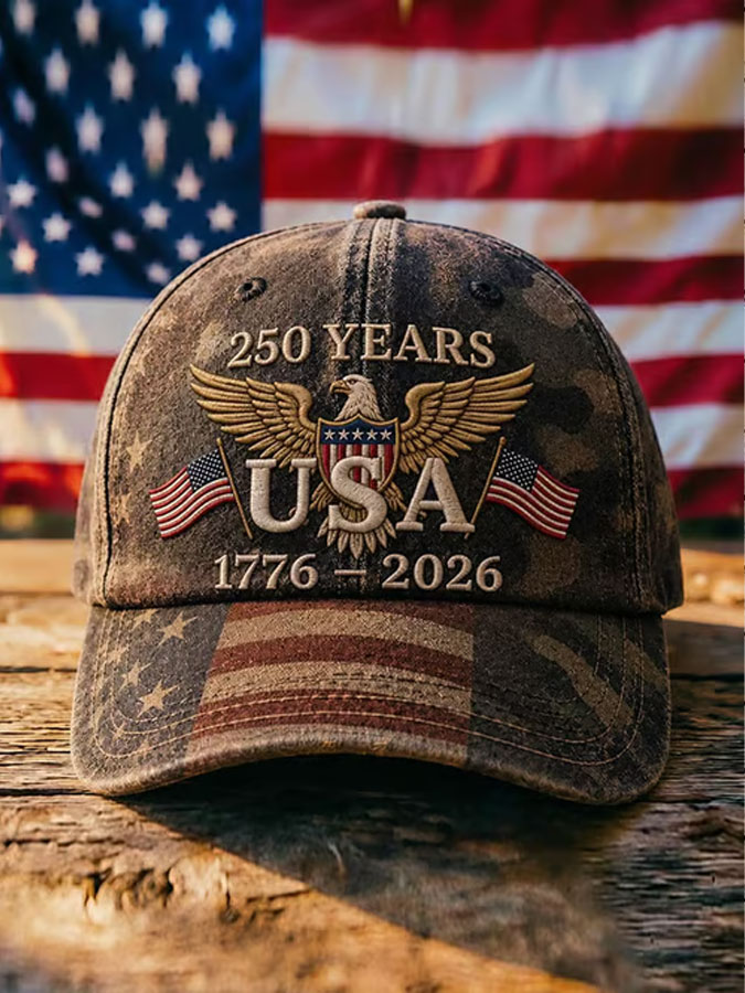 Men'S Independence Day American Flag Print Baseball Cap