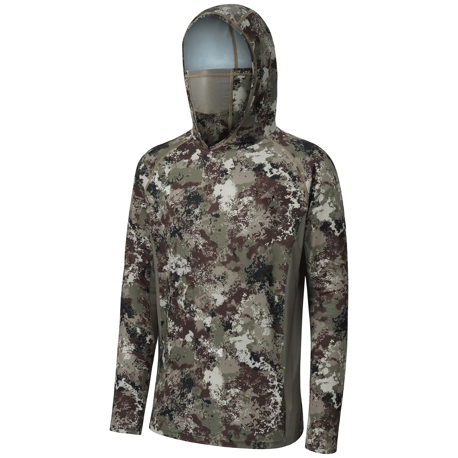 🔥🔥Men's UPF 50+ Lightweight Hunting Camo Hoodie Quick Dry Performance Long Sleeve Fishing Shirt with Hood