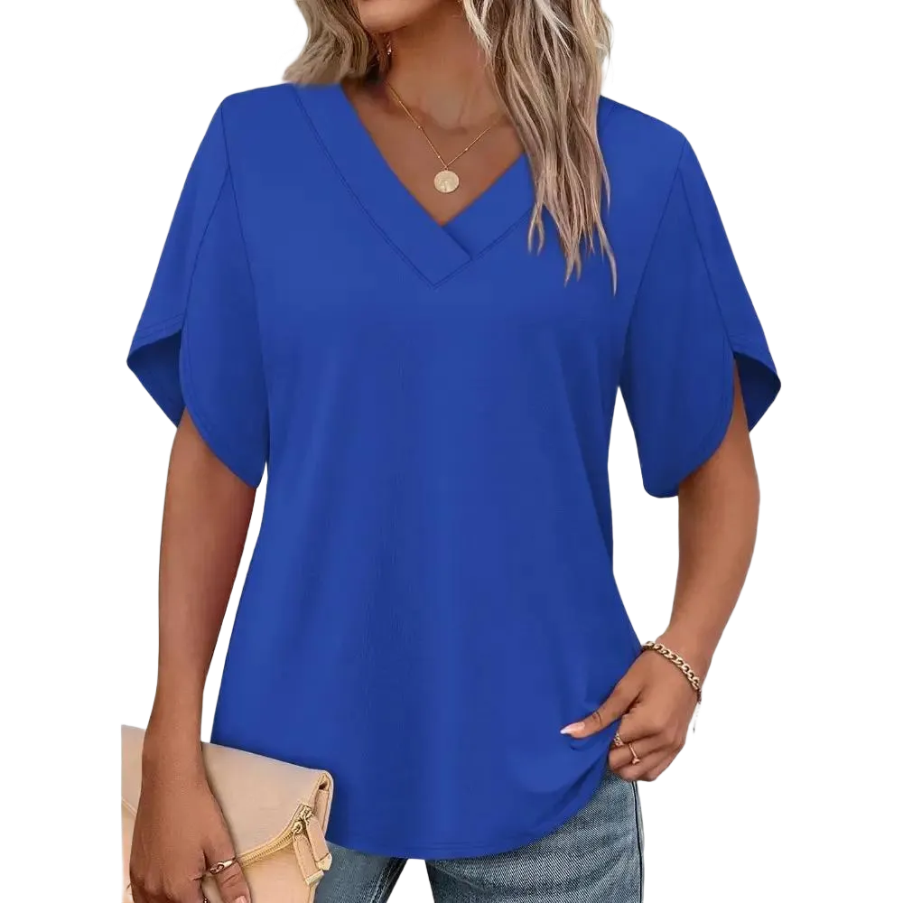 🔥8-PACK $24 - Women's Summer Tops Short Petal Sleeve Shirts