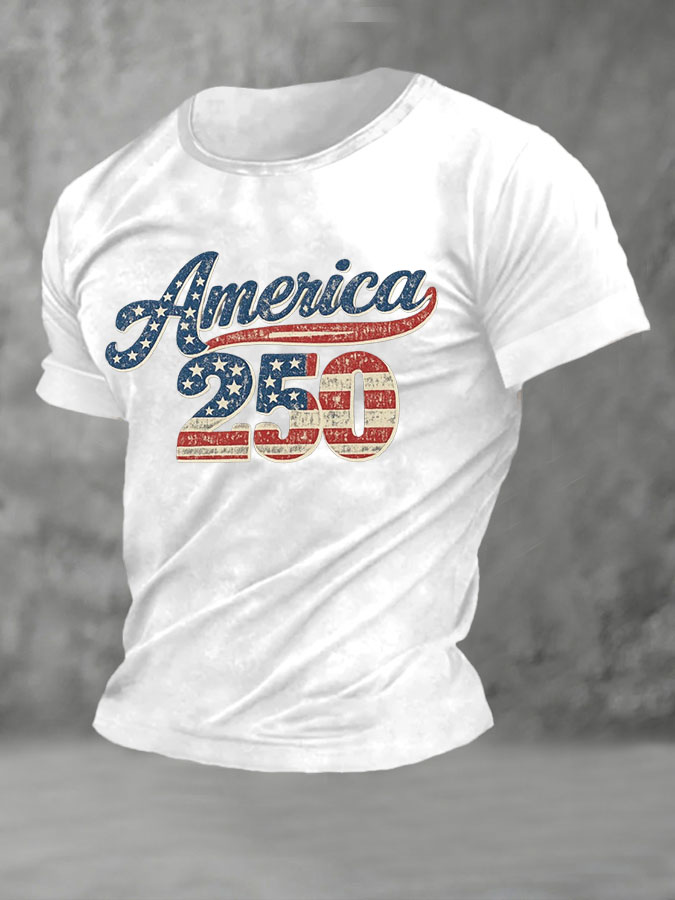 Men'S Independence Day Printed Casual T-Shirt