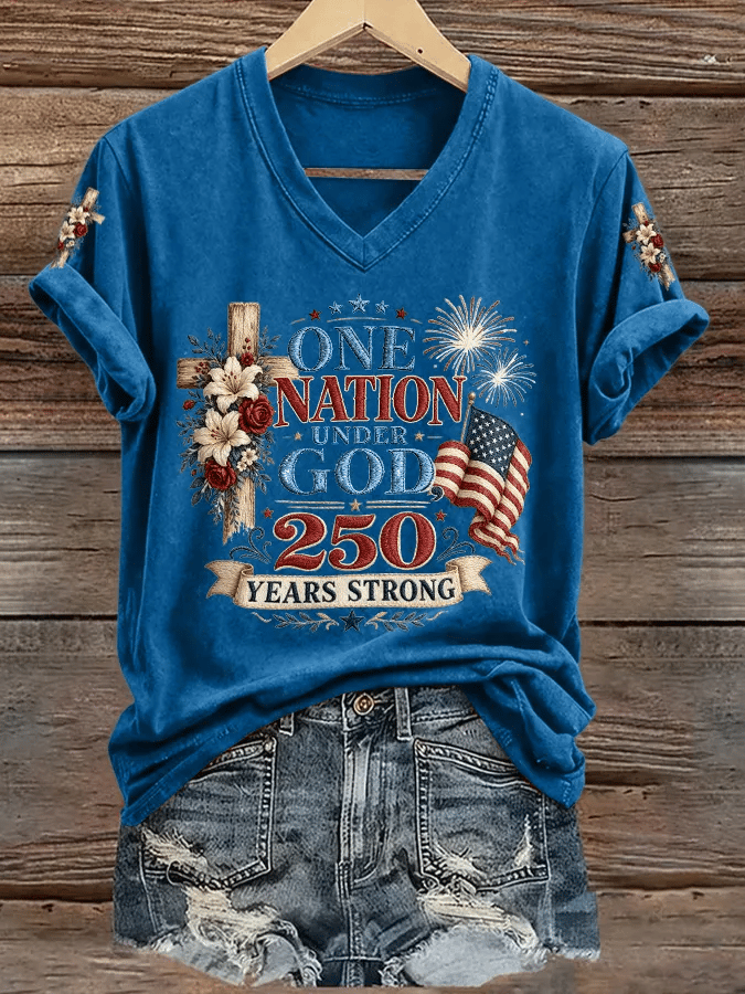Women's 250th Anniversary of the United States Print T-shirt