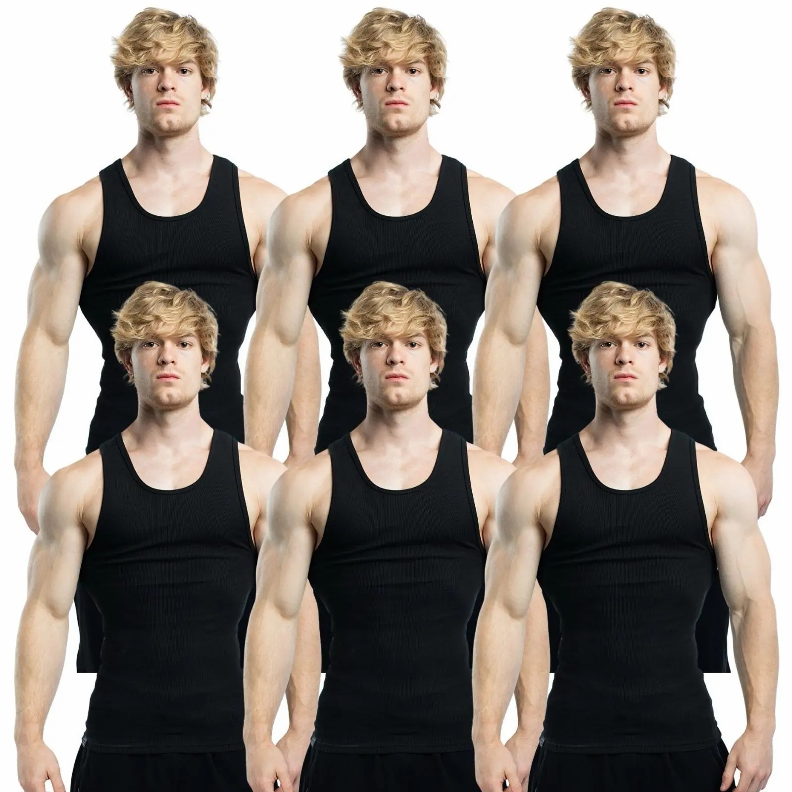 6-Pack Men's Lightweight Tank Tops – Summer Everyday Basics | $19.99