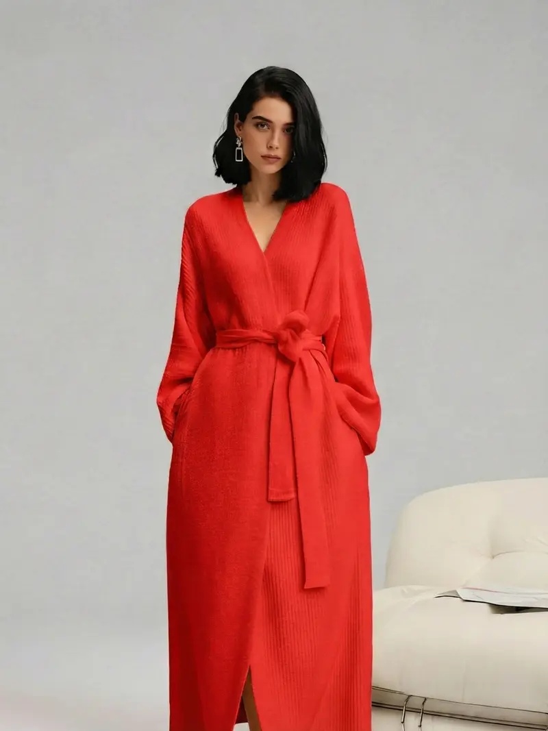 Women's Double-Sided Fleece Robe