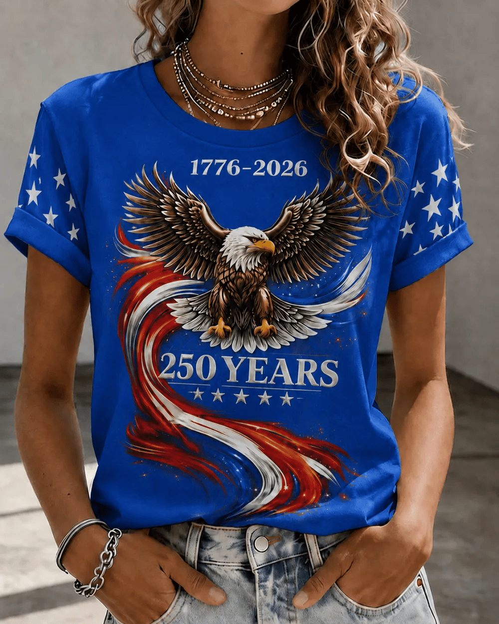 Women's America 1776-2026 Freedom Print T-shirt