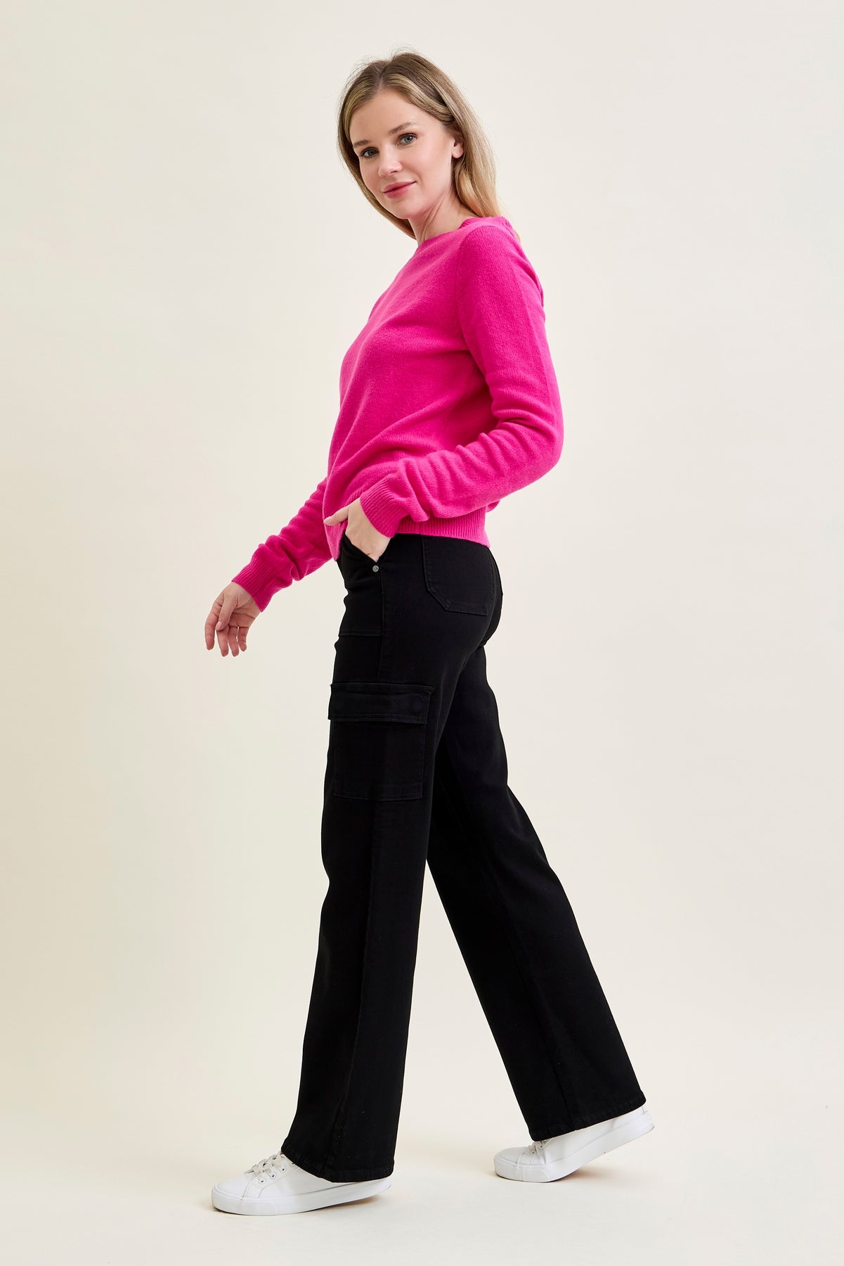 Krystal High Rise Cargo Wide Leg