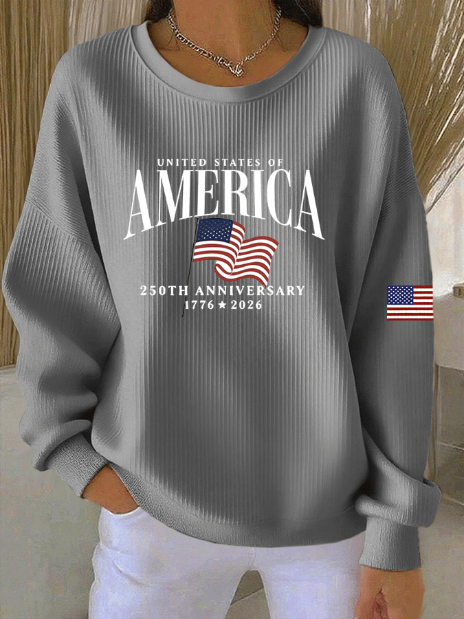 Women's Casual Print Long Sleeve Knit Top