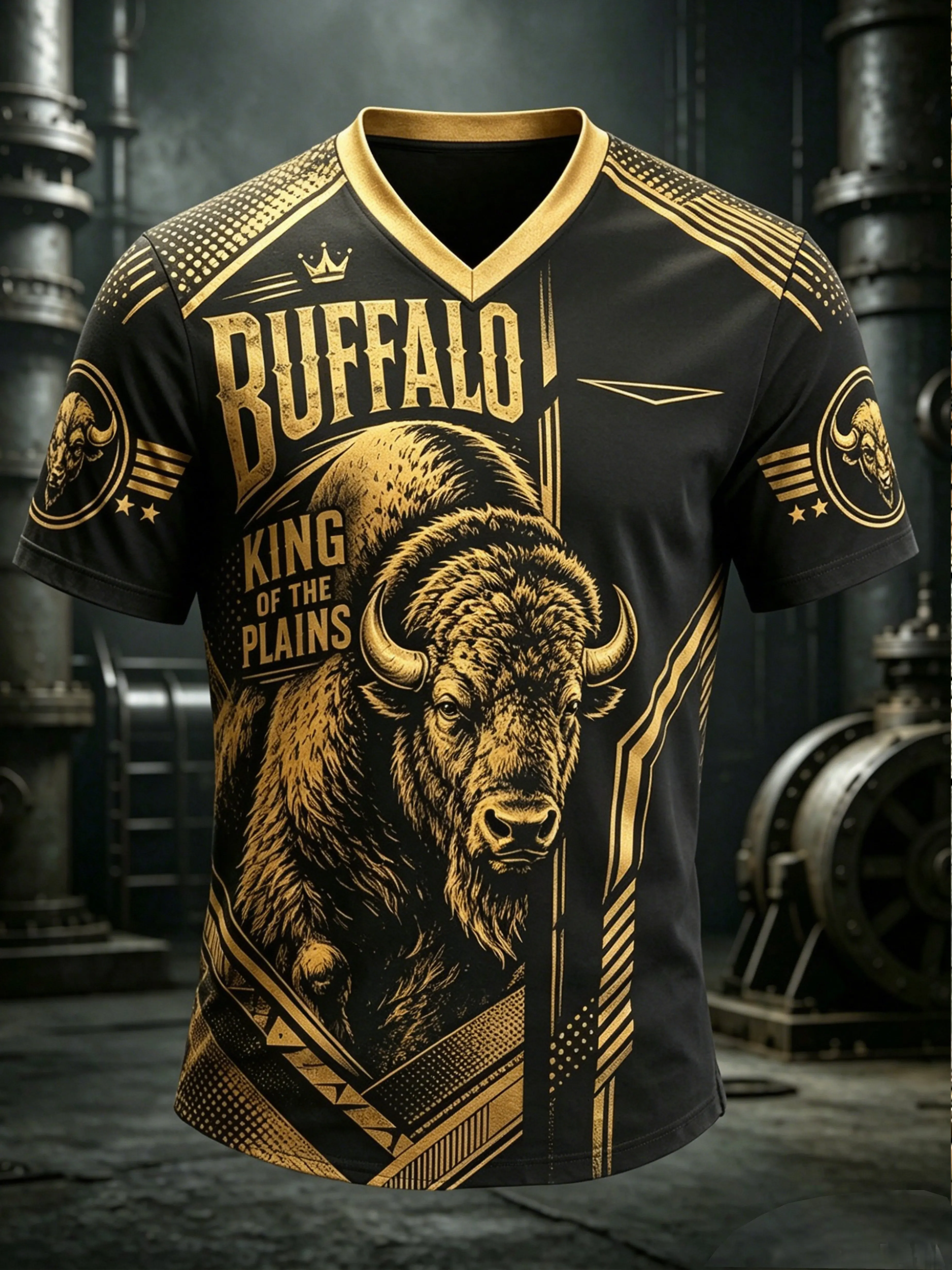 Men's Juneteenth Buffalo Soldier Cycling Art Print Top
