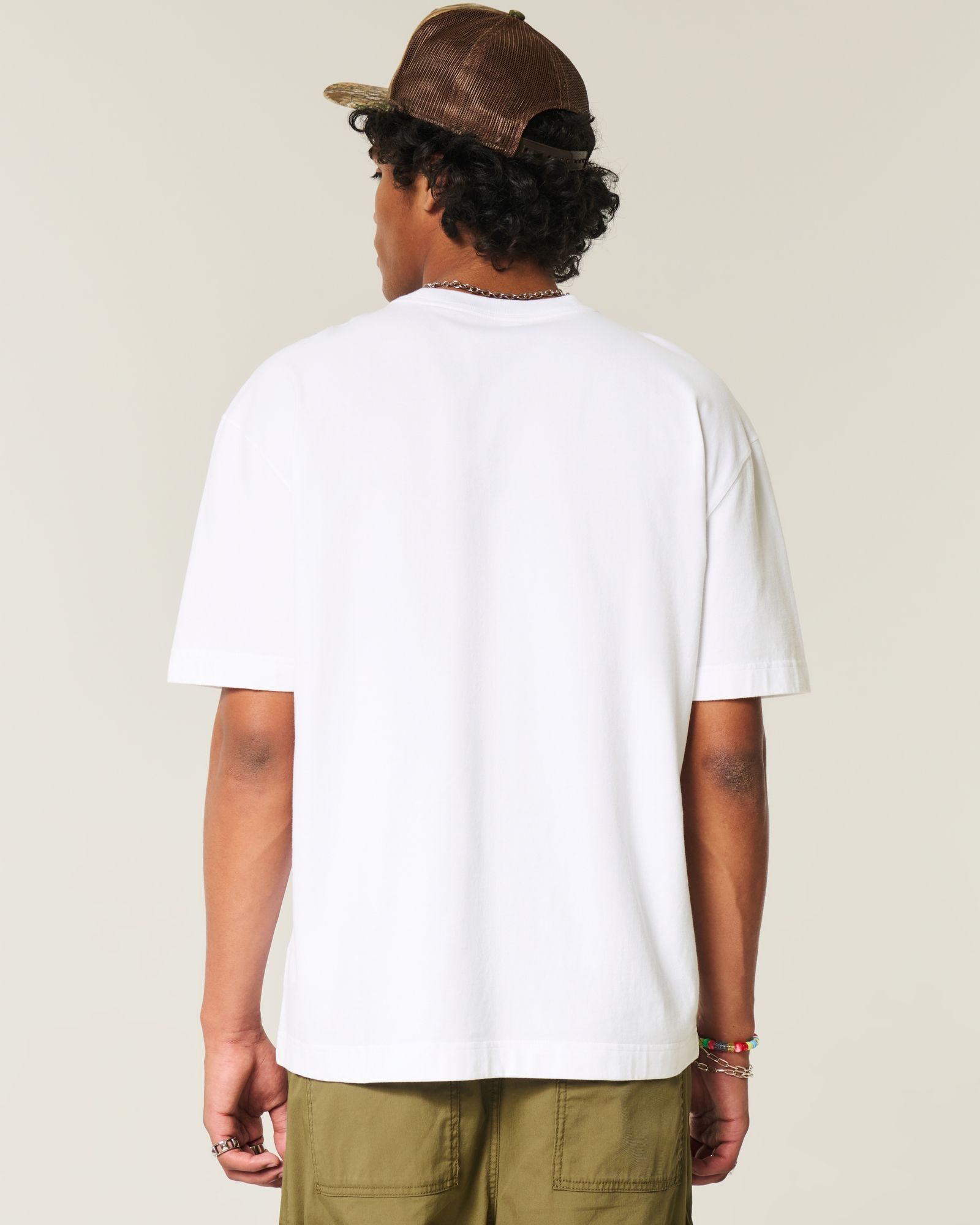 Boxy Heavyweight Washed Cotton Crew T-Shirt
