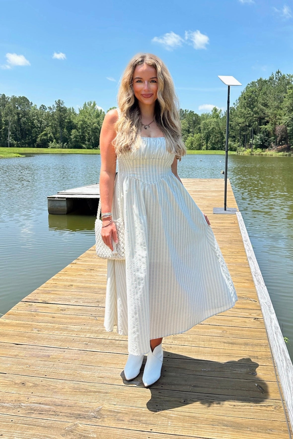 Stripe Midi Dress