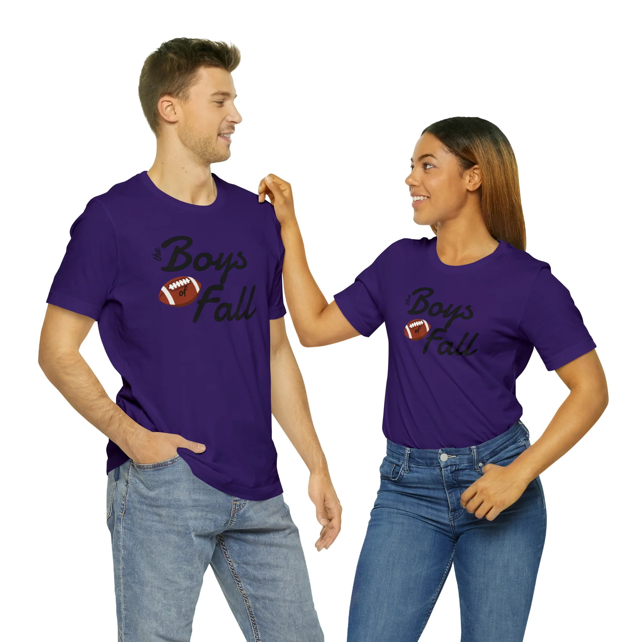 Boys of Fall Football Patch Unisex Softstyle T-Shirt
