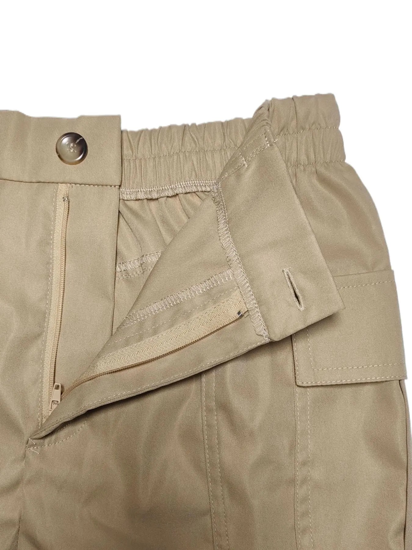 Women's Summer Solid Color Cargo Shorts