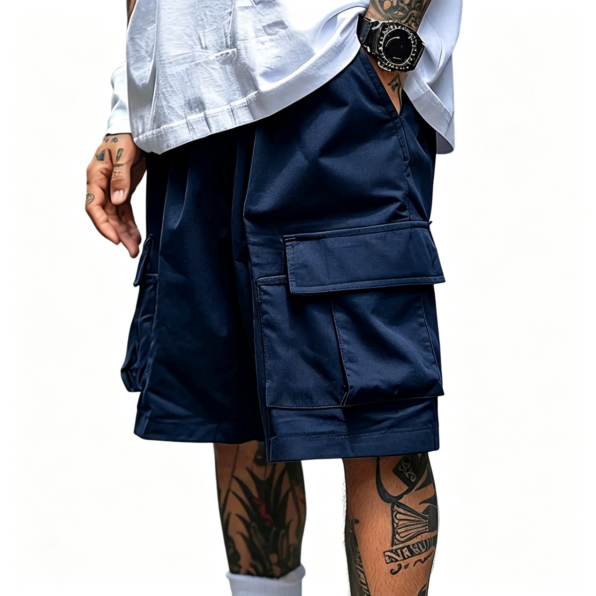 Men's Cargo Shorts - Relaxed Fit Tactical Shorts with Pockets(S-6XL)