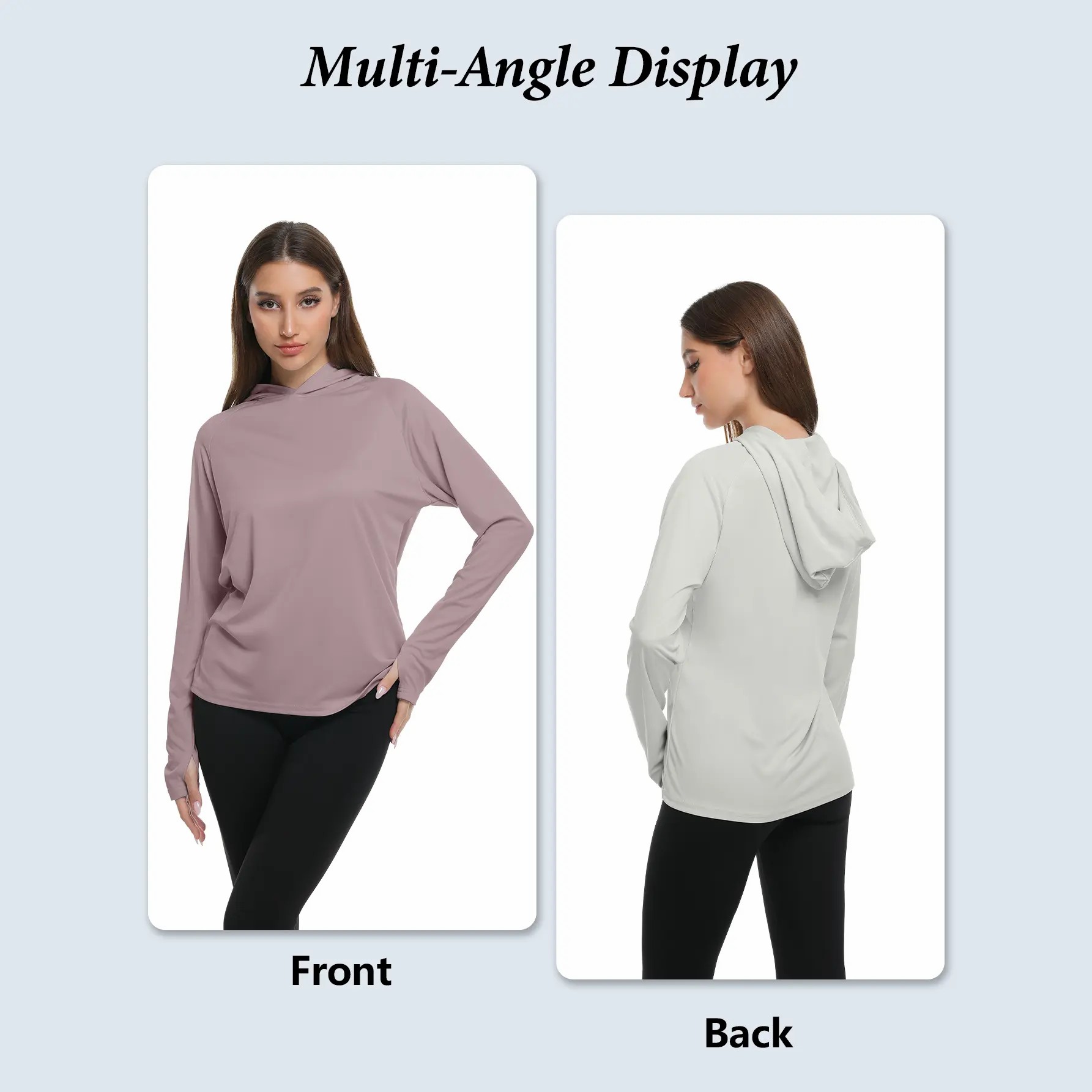 🏃 Women's 5-Pack Lightweight Workout Long Sleeve Tops