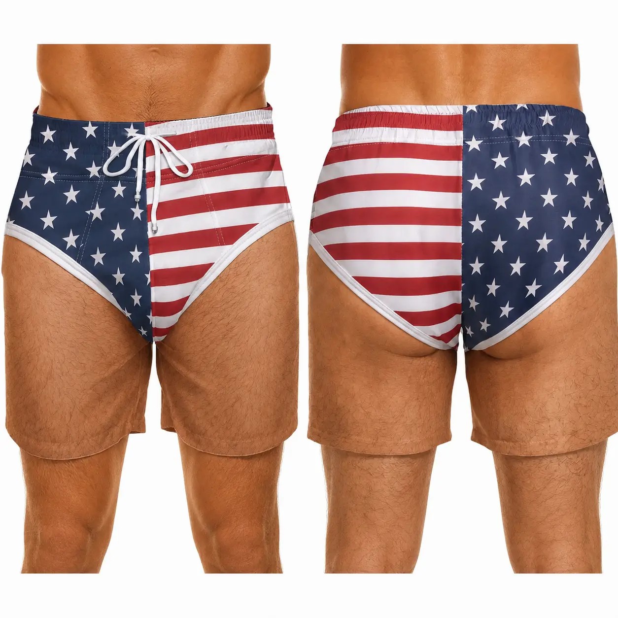 Men's Patriotic Swim Trunks – American Flag 