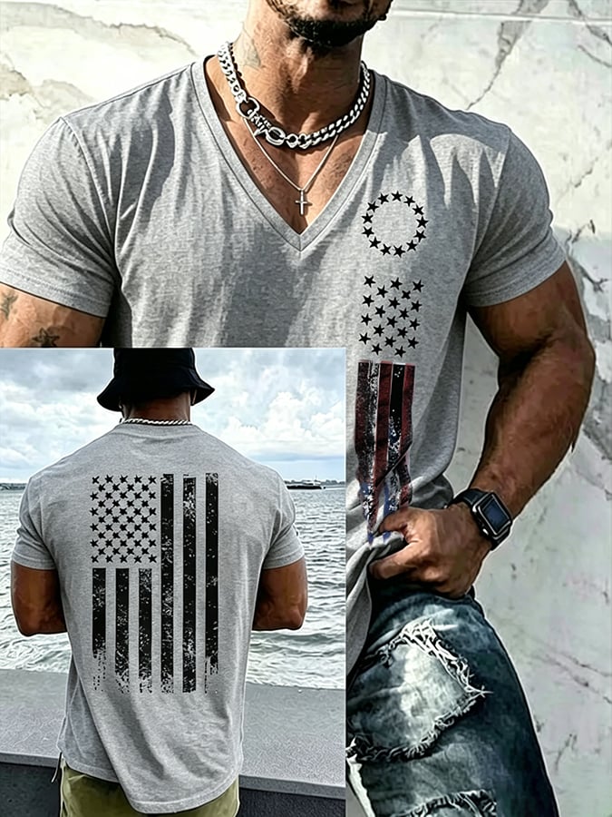 Men's USA 1776-2026 Freedom Printed  Shirt