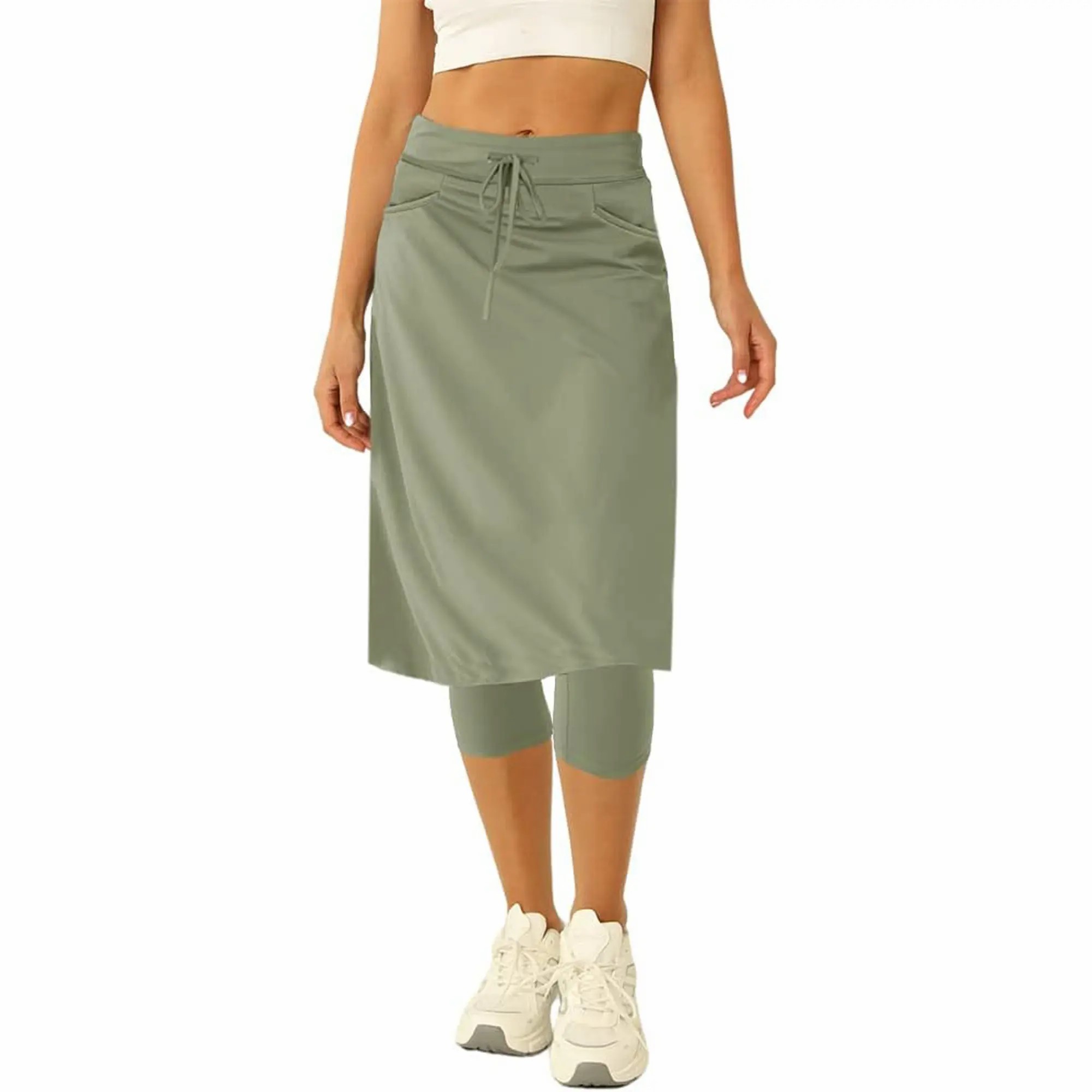 🎾 Knee-Length Active Tennis Skort
