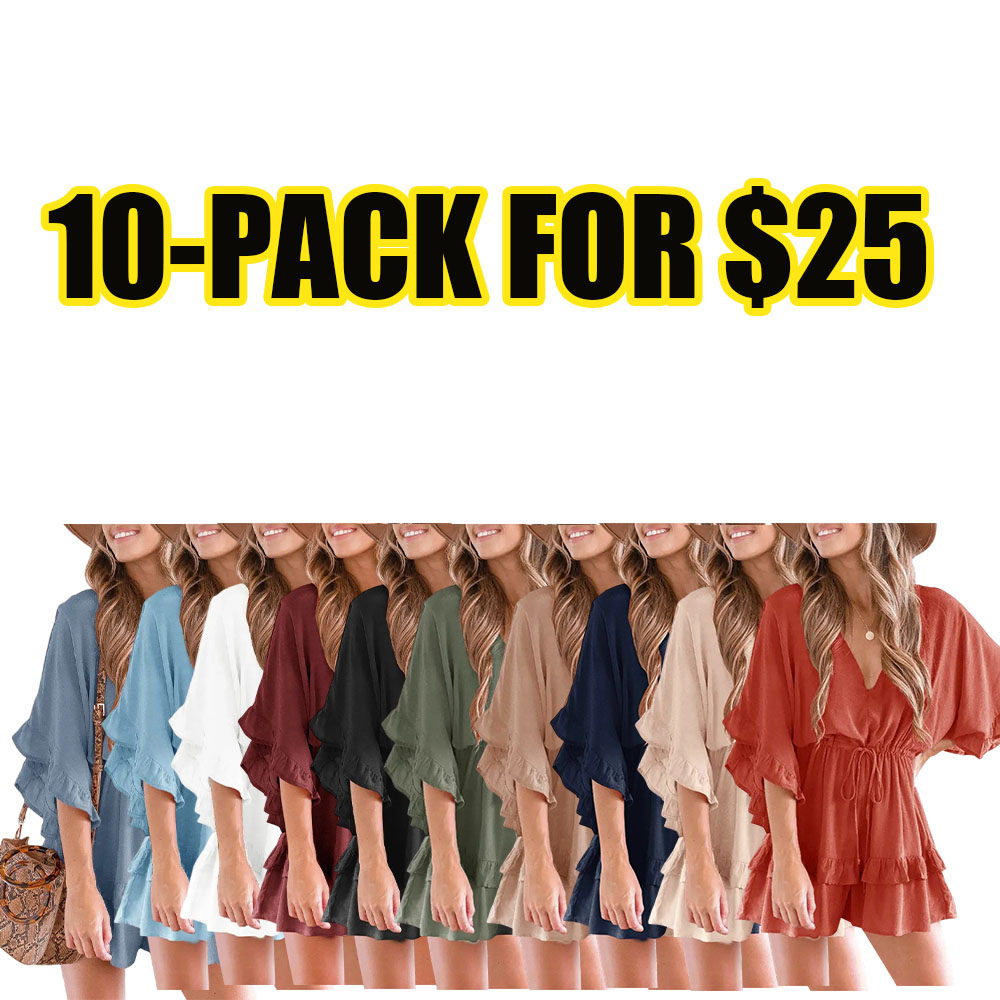 Women's Coastal Breeze Ruffle Romper