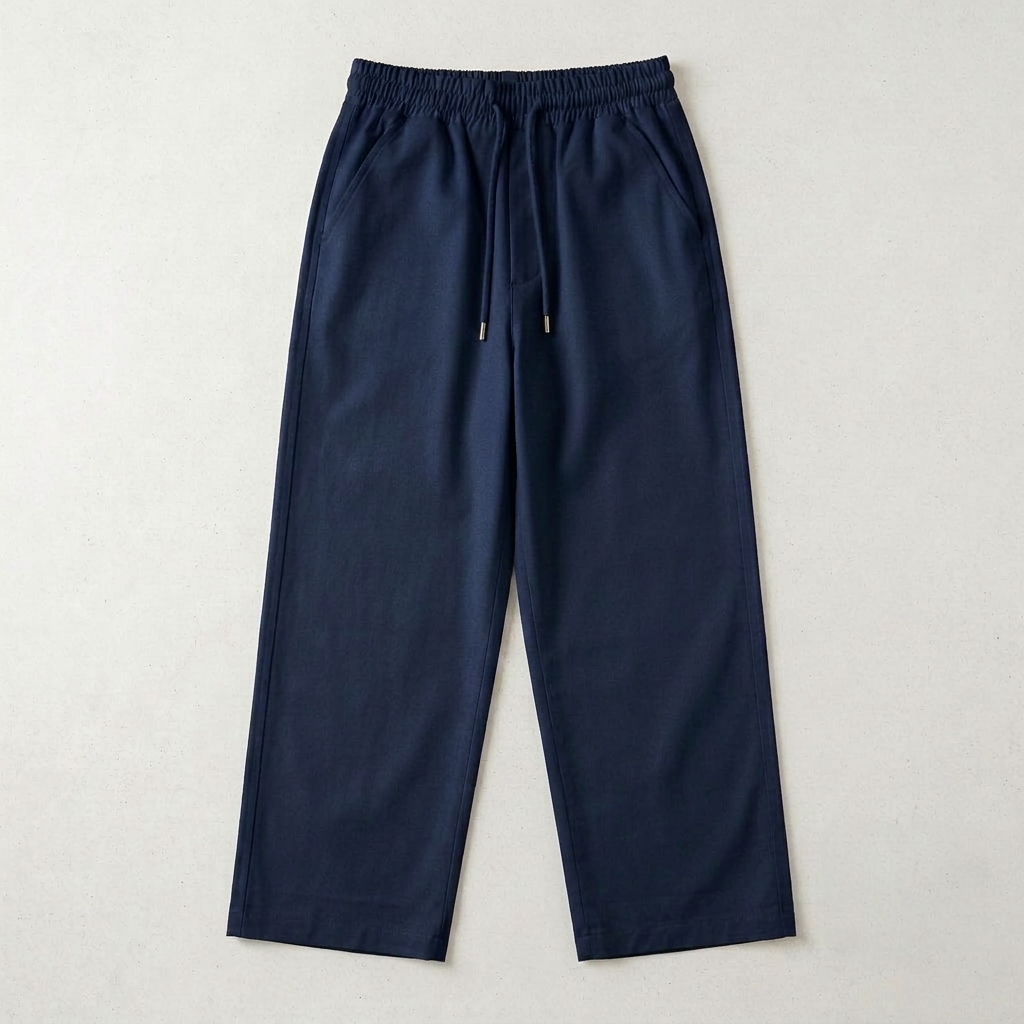 Men’s Lightweight Wide Leg Lounge Pants – Soft Elastic Waist Relaxed Fit Sweatpants with Pockets | Everyday Casual Wear