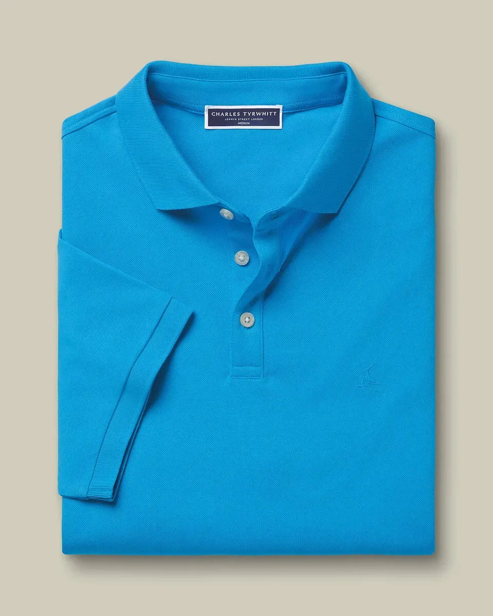 Men'S Casual Business POLO Shirt, Breathable Pique Fabric