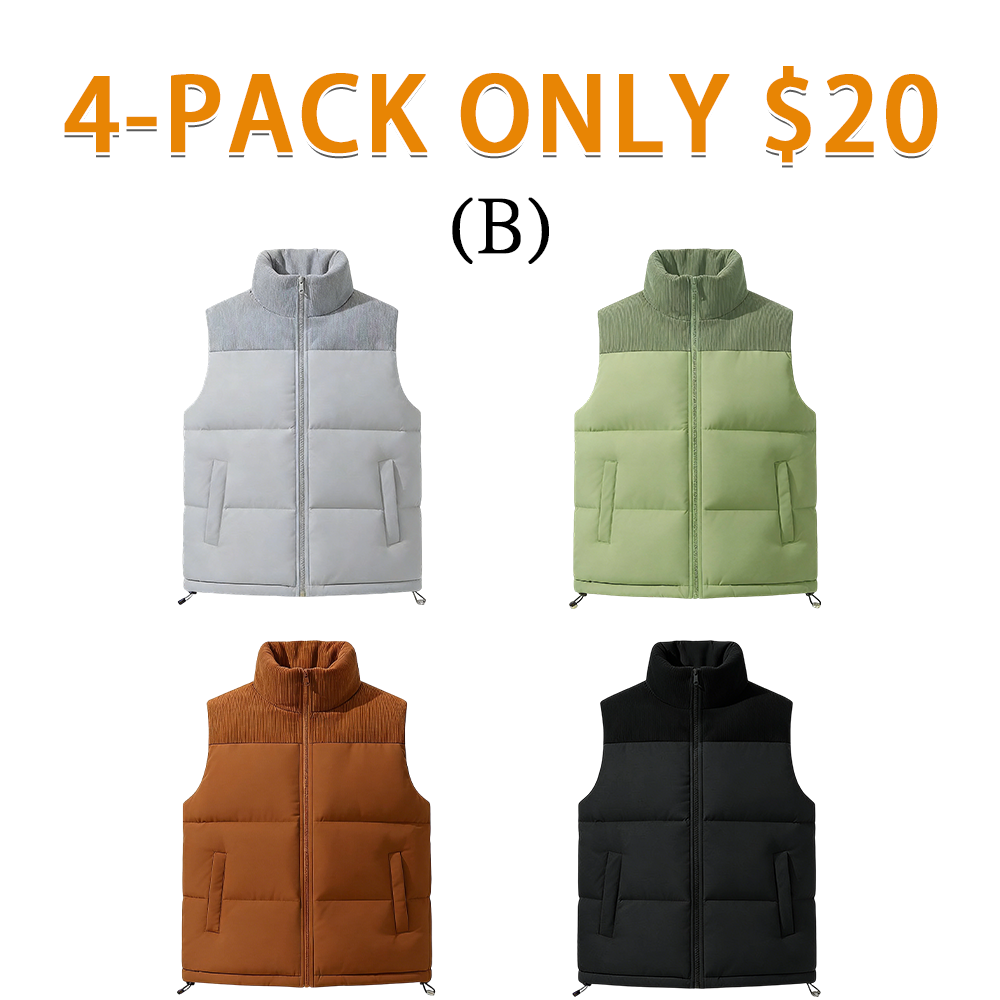 Women's Zip Up Puffer Vest with Pockets