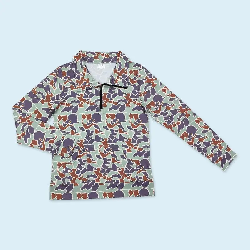 Women Camo Hunting Pullover Top Season Adult