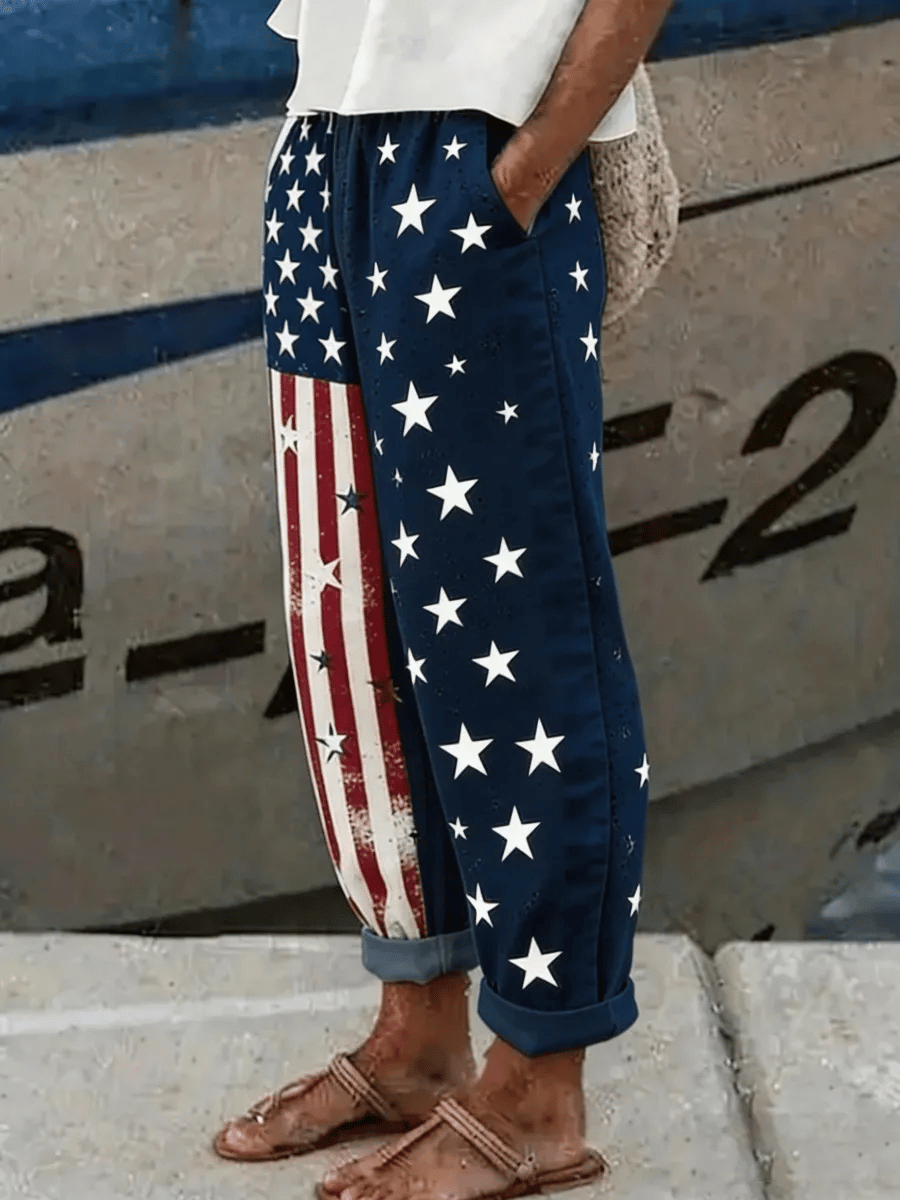 Women's U.S. 250th Anniversary Linen Trousers