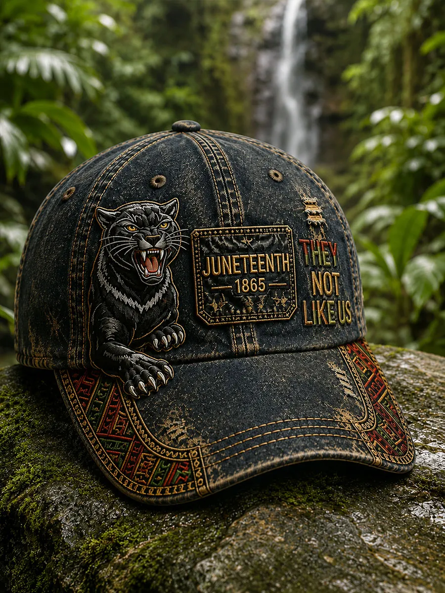 Black Panther Juneteenth Baseball Cap 1865