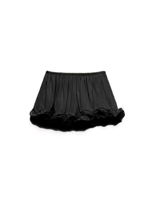 Country Style Ruffle Sleeveless Skirt Set