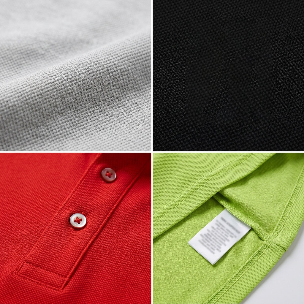 Men’s 9-Pack Cotton Blend Pique Polo Shirts – Short Sleeve Casual Essentials