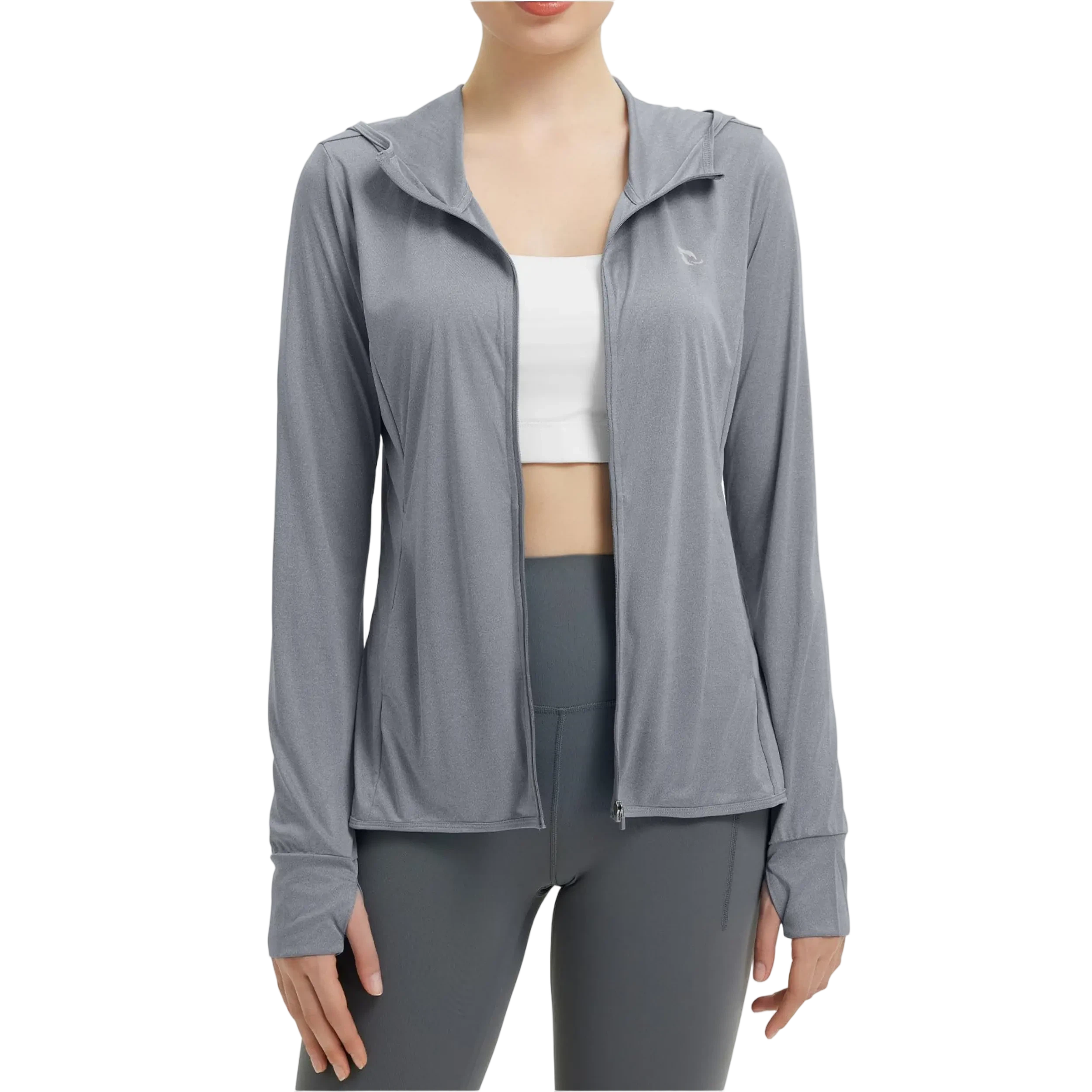 Women's UPF50+ Hoodie Sun Protection Shirts Lightweight Breathable SPF Jacket UV Summer Outdoor Hiking Gardening Fishing
