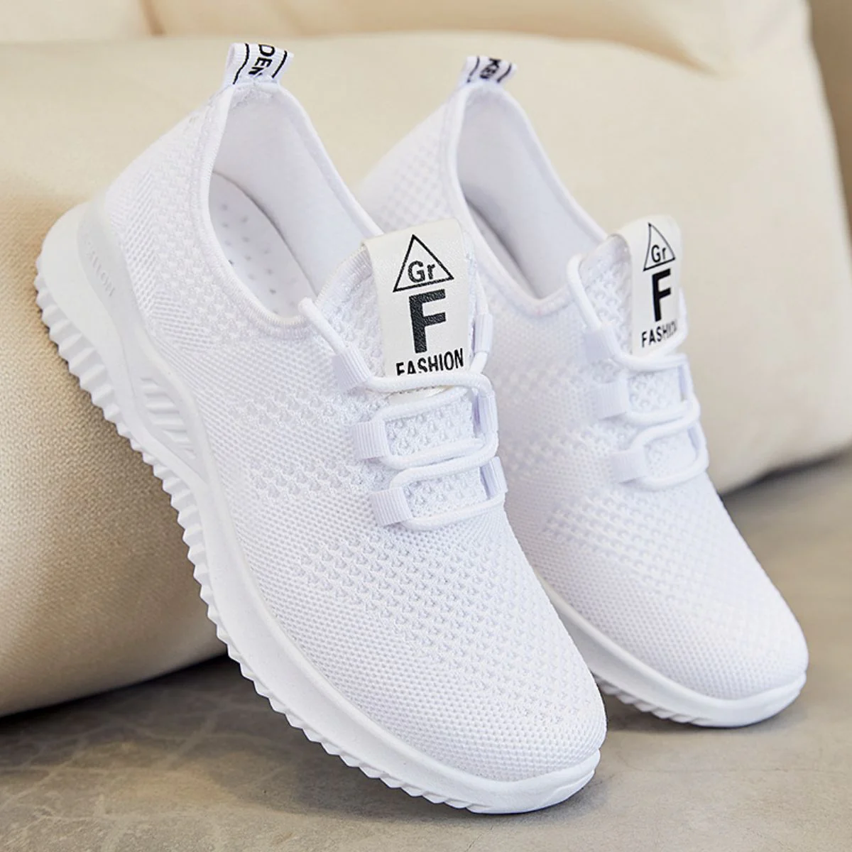 Breathable Mesh Lace Up Athletic Shoes (multiple color options)