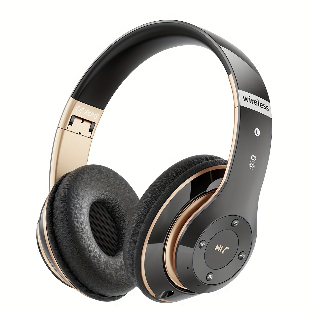 6S Hi-Fi Stereo Foldable Wireless Stereo Headsets Earbuds With Built-in Mic
