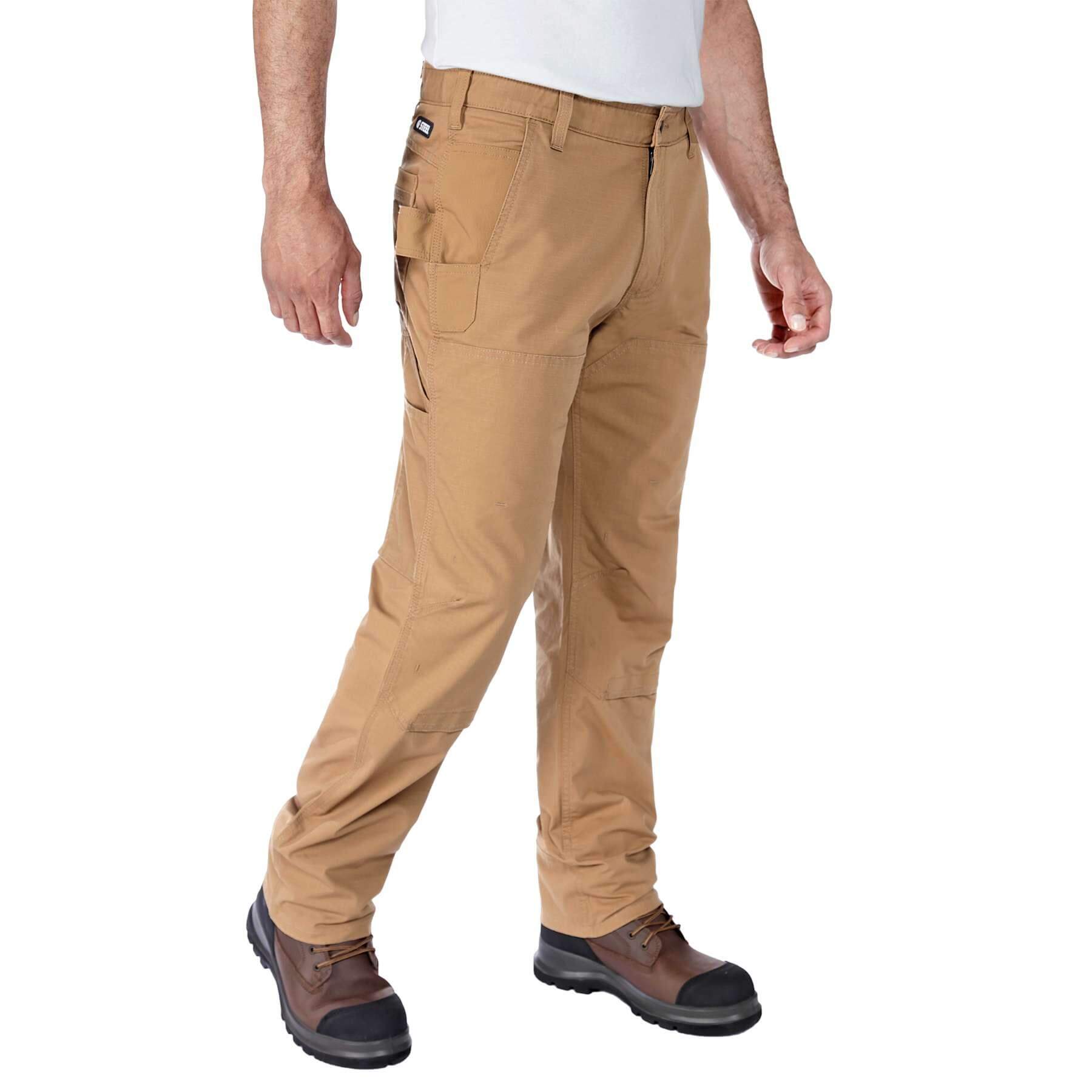 CHT Steel Straight Fit Rugged Flex Double-Front Ripstop Trousers 105075