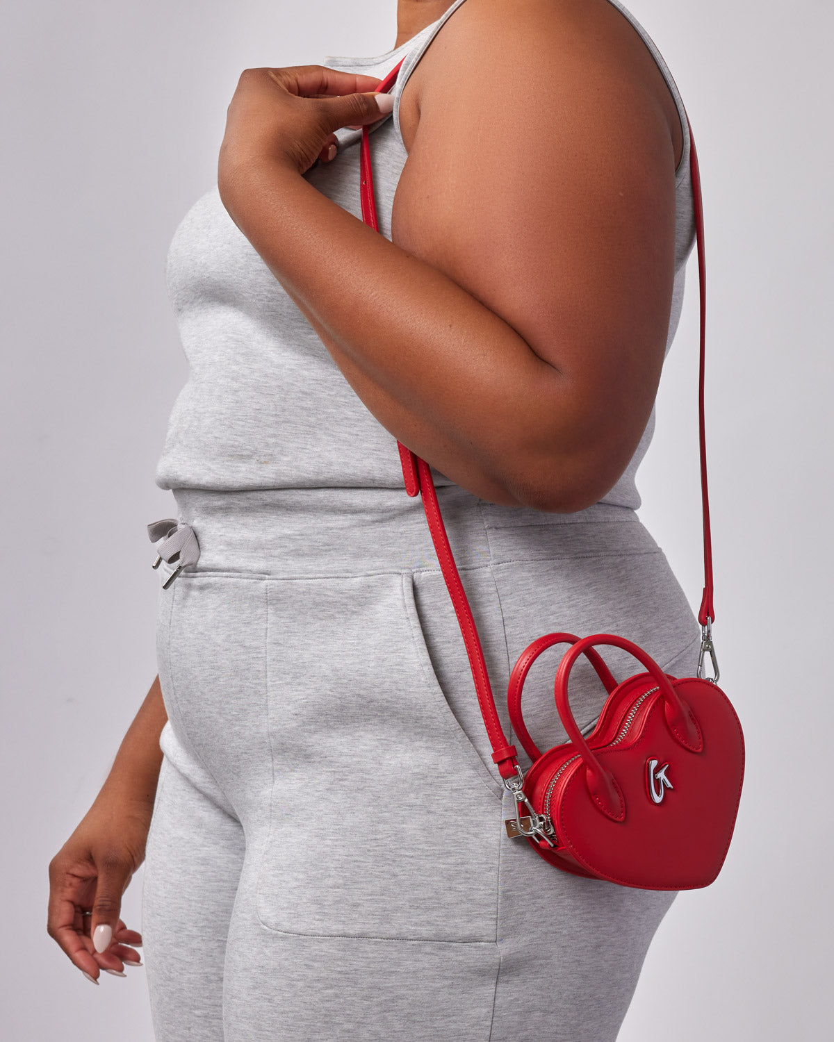 MINI HEART BAG - RED