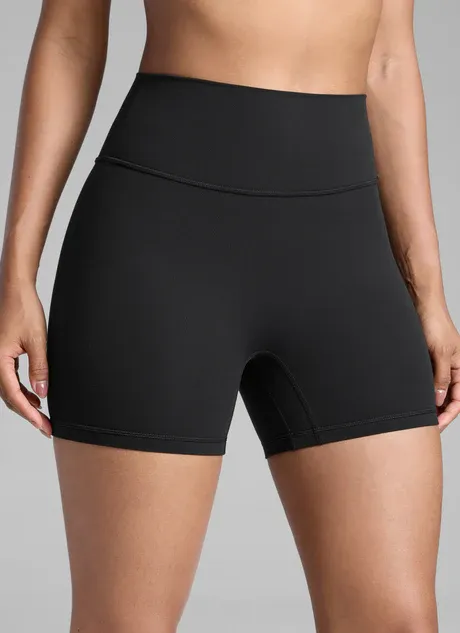 Womens Butterlift High Waist Scrunch Butt Biker Shorts 4 Inches