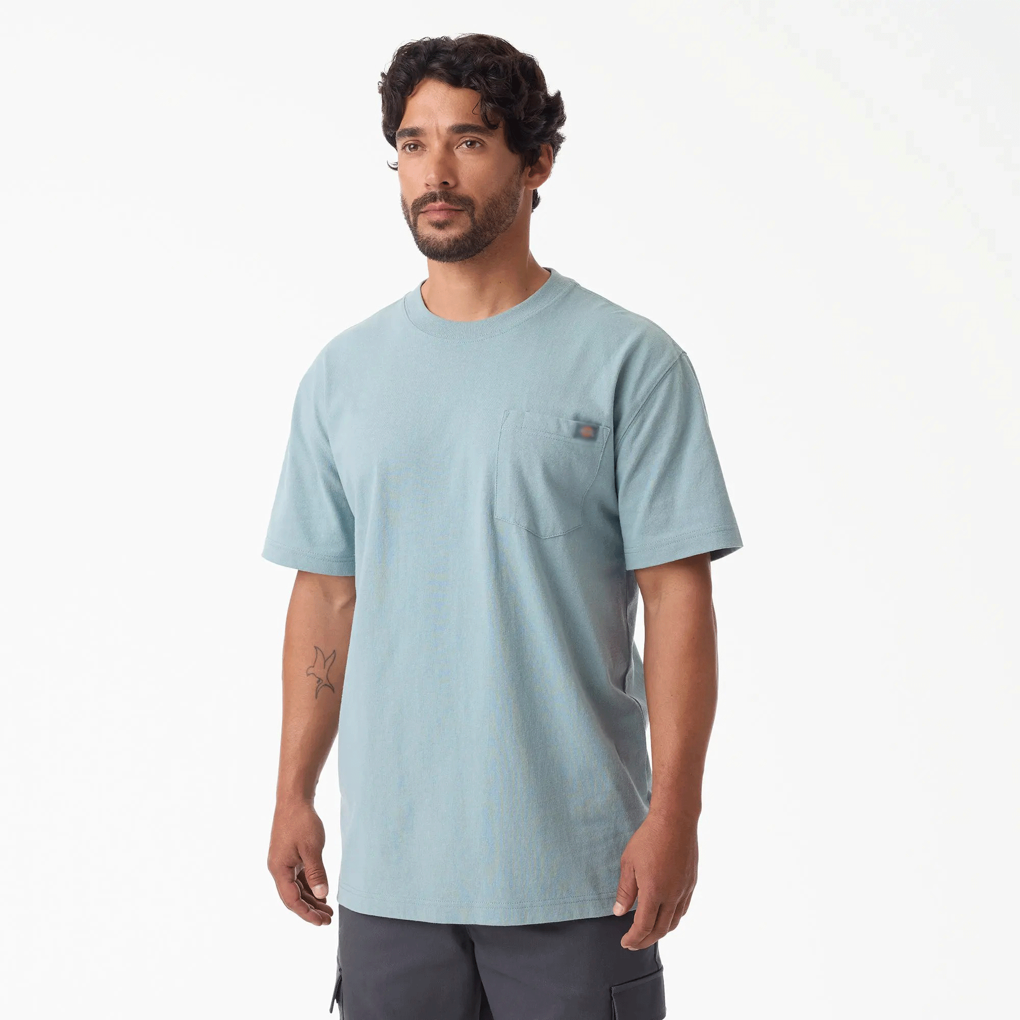 Men's Heavyweight Short Sleeve Pocket T-Shirt, 100% Cotton