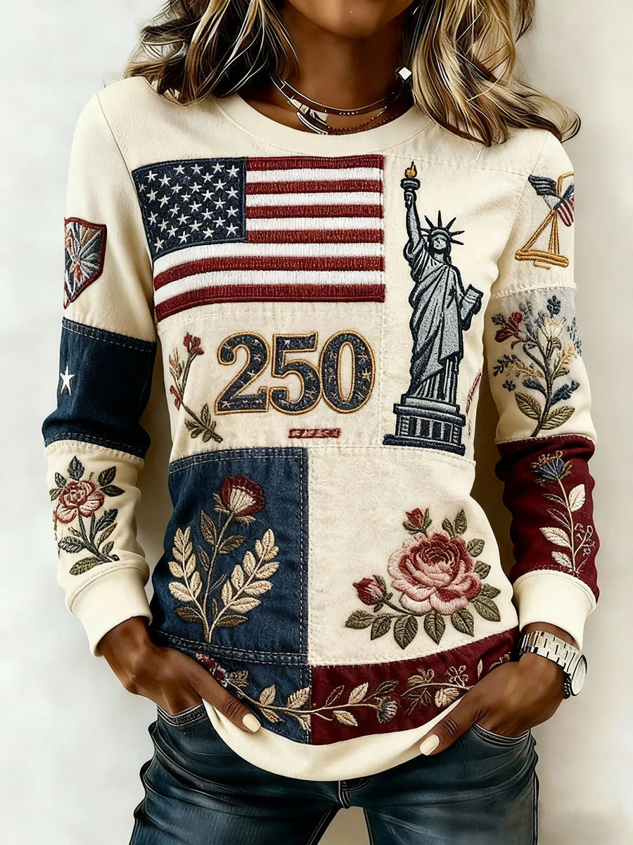 Versatile Women'S 250Th Anniversary Banner Printed Sportswear