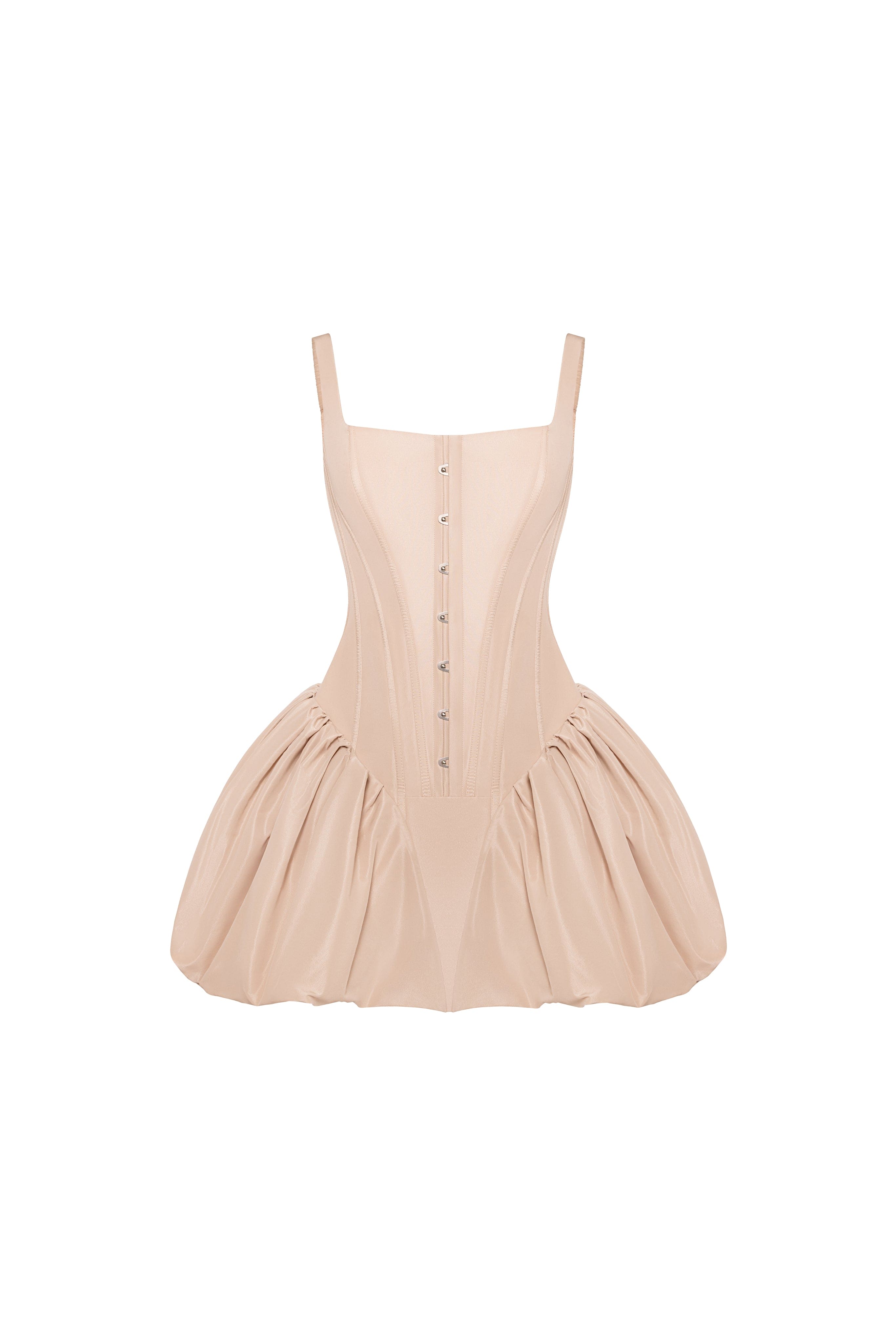 Cappuccino corset mini dress