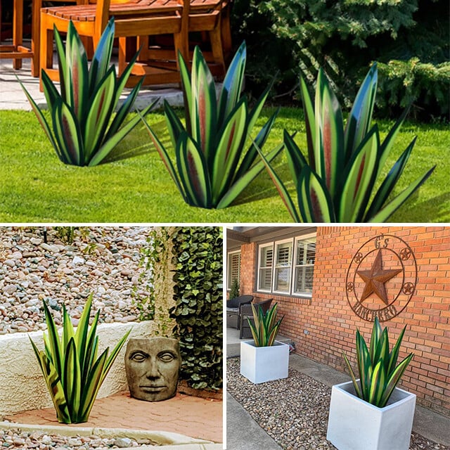 Anti rust Metal Tequila Agave Plant