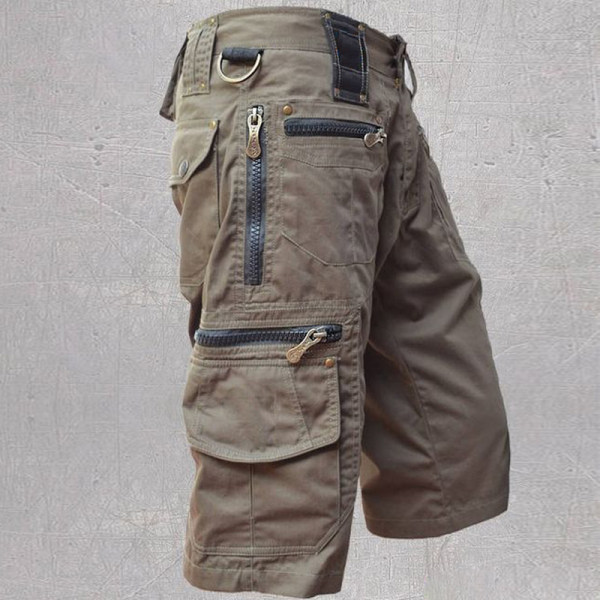 Men'S Pocket Patchwork Overalls