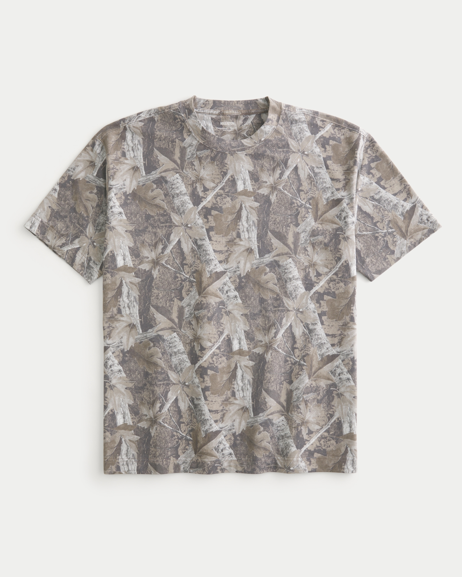 Boxy Heavyweight Washed Cotton Crew T-Shirt