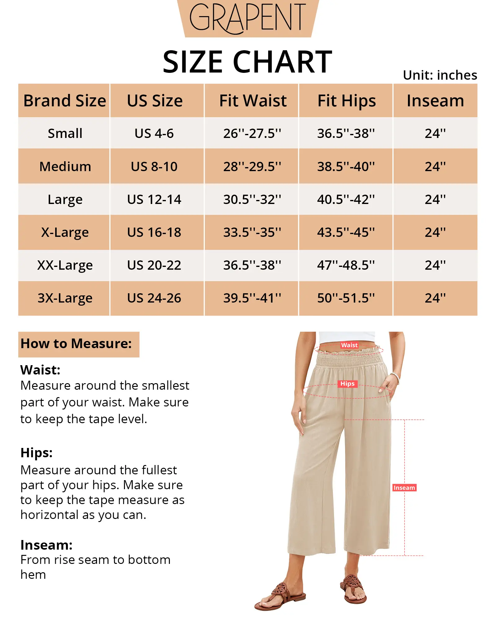 Women's High-Waisted Linen Blend Wide Leg Capri Pants