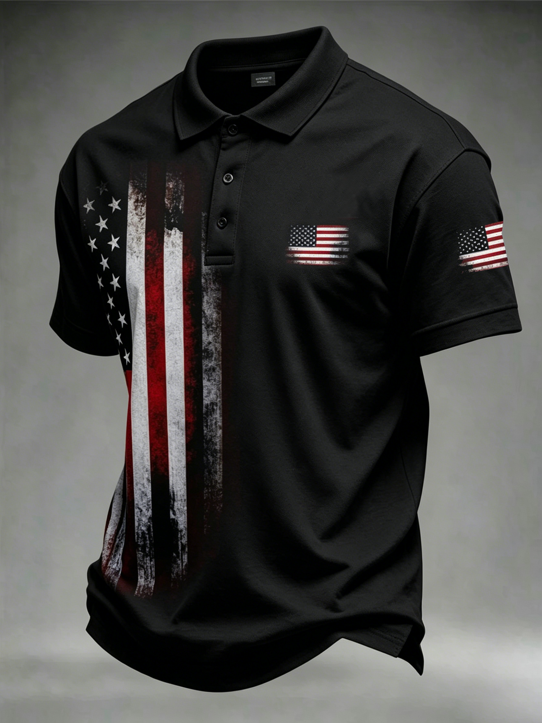 Men'S Casual 250Th Anniversary Celebration Of The Founding Of The United States Independence Day Personalized Printed Polo Shirt